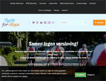 Tablet Screenshot of cycleforhope.nl